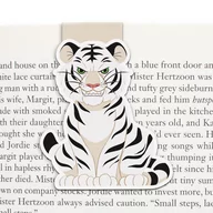 Zakładki do książek - Zakładka do książki magnetyczna, Biały tygrys - miniaturka - grafika 1