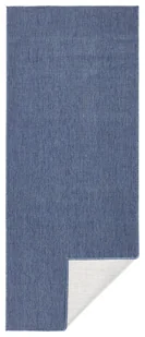 bougari Dywanik do łazienki Uni Miami niebieska w kolorze kremowym-& Outdoor 103100-80x350 - Dywany - miniaturka - grafika 1