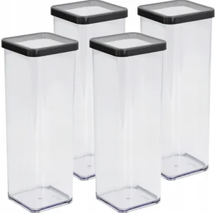 ROTHO ZESTAW 4 POJEMNIKÓW NA ŻYWNOŚĆ ARTYKUŁY SYPKIE 2L GRAFITOWY LOFT - Pojemniki kuchenne ROTHO ZESTAW 4 POJEMNIKÓW NA ŻYWNOŚĆ ARTYKUŁY SYPKIE 2L GRAFITOWY LOFT - Pojemniki kuchenne - miniaturka - grafika 1
