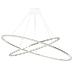 Nemo Lighting - Ellisse Double Lampa Wisząca Aluminium Nemo Lighting - Lampy sufitowe - miniaturka - grafika 1