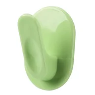 Wieszaki łazienkowe - Wieszaki samoprzylepne plastikowe 3 sztuki NIKO zielony - miniaturka - grafika 1