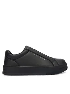 Tommy Hilfiger Sneakersy T3X9-34092-1355999 D Czarny - Buty dla chłopców - miniaturka - grafika 1