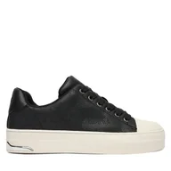 Trampki męskie - Trampki DKNY York Perf Lace UP K4533691 Czarny - miniaturka - grafika 1