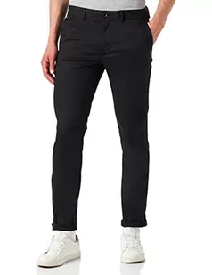 Scotch & Soda Męskie spodnie typu mot-Slim Fit Chino Casual Pants, Black 0008, 29W / 34L - Spodenki męskie - miniaturka - grafika 1