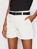 Spodnie sportowe damskie - Vans Szorty jeansowe Clark VN0A5DN3 Biały Regular Fit - miniaturka - grafika 1