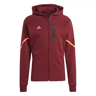 adidas Męska bluza z kapturem Track Top M D4Gmdy Fzhd, Shadow Red, IC8048, MT - Bluzy męskie - miniaturka - grafika 1