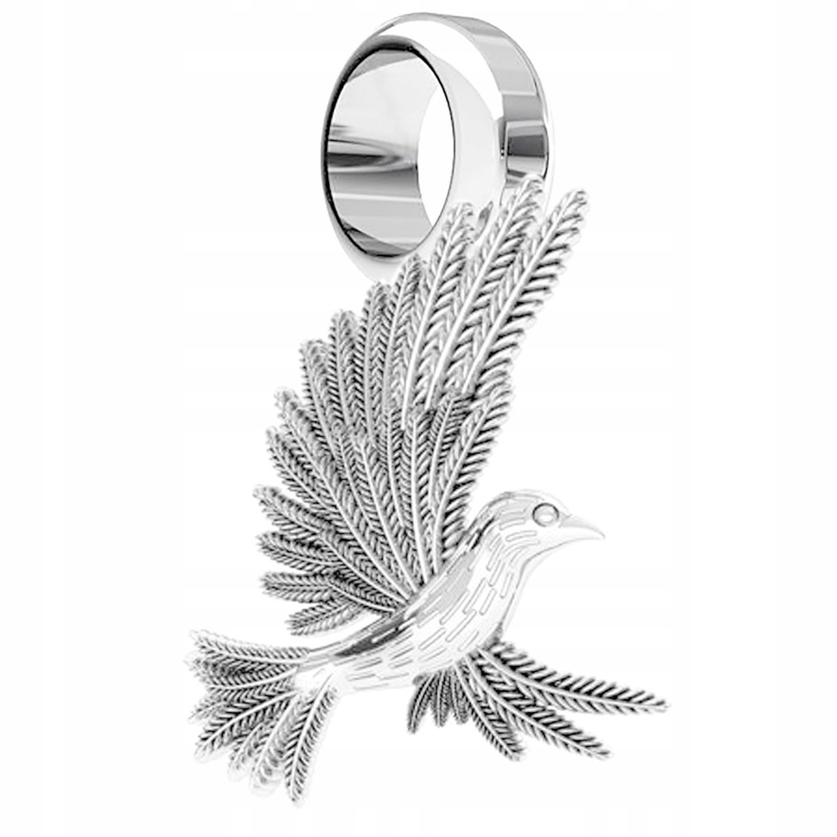 Charms Srebrny z Kolibrem Bird Ptak Ptaszek Koliber Orzeł SREBRO 925