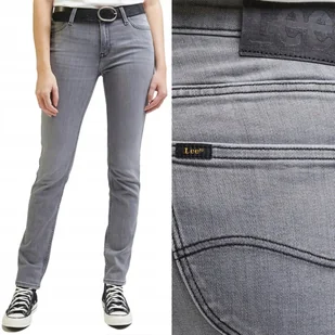 Lee ELLY SLIM Grey Veil PROSTE DOPASOWANE SZARY DżINS W27 L33 - Spodnie damskie - miniaturka - grafika 1