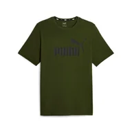 Koszulki męskie - Koszulka męska Puma ESS LOGO zielona 58666731-S - miniaturka - grafika 1