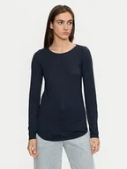 Bluzki damskie - Sisley Bluzka 3TNHL119S Granatowy Regular Fit - miniaturka - grafika 1