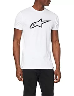 Alpinestars Heritage Blaze Tee męski T-shirt, sportowa koszulka z krótkim rękawem, krój podkreślający sylwetkę, odzież sportowa. biały biały i czarny L 1032-72030-2010 - Koszulki męskie - miniaturka - grafika 1