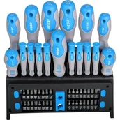 Pozostałe wyposażenie warsztatu - PROLINE Zestaw wkrętaków i końcówek "Soft touch" 50 el. CRV Mega 10999 10999 - miniaturka - grafika 1