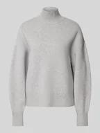 Swetry damskie - Sweter z dzianiny ze stójką — Capsule Wardrobe - miniaturka - grafika 1