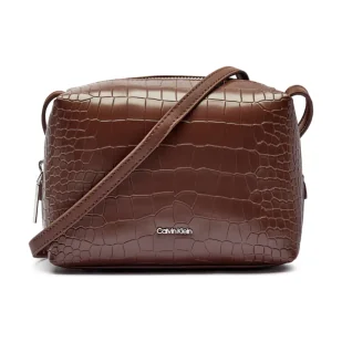 Calvin Klein Torebka na ramię CROCO - Torebki damskie - miniaturka - grafika 1