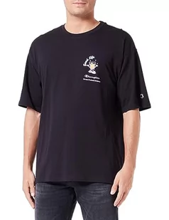 Champion Męski t-shirt Rochester 1919 Graphic Gallery z okrągłym dekoltem S-s, czarny, średni, czarny, M - Koszulki męskie - miniaturka - grafika 1