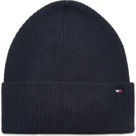 Czapki damskie - Tommy Hilfiger Czapka ESSENTIAL FLAG | z dodatkiem kaszmiru - miniaturka - grafika 1