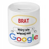 Skarbonki - Skarbonka Dla Brata na Urodziny Imieniny Prezent z Nadrukiem ze Zdjęciem - miniaturka - grafika 1