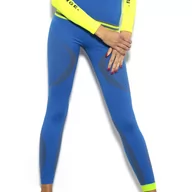 Spodnie sportowe damskie - Legginsy techniczne damskie Bieganie termoaktywne i oddychające, niebieski - miniaturka - grafika 1