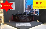 Wanny z hydromasażem - Wirujące dysze Wanna z hydromasażem EG-015 narożna 150cmx150cmx65cm spadające SOPLE LEDowe HIT! - miniaturka - grafika 1