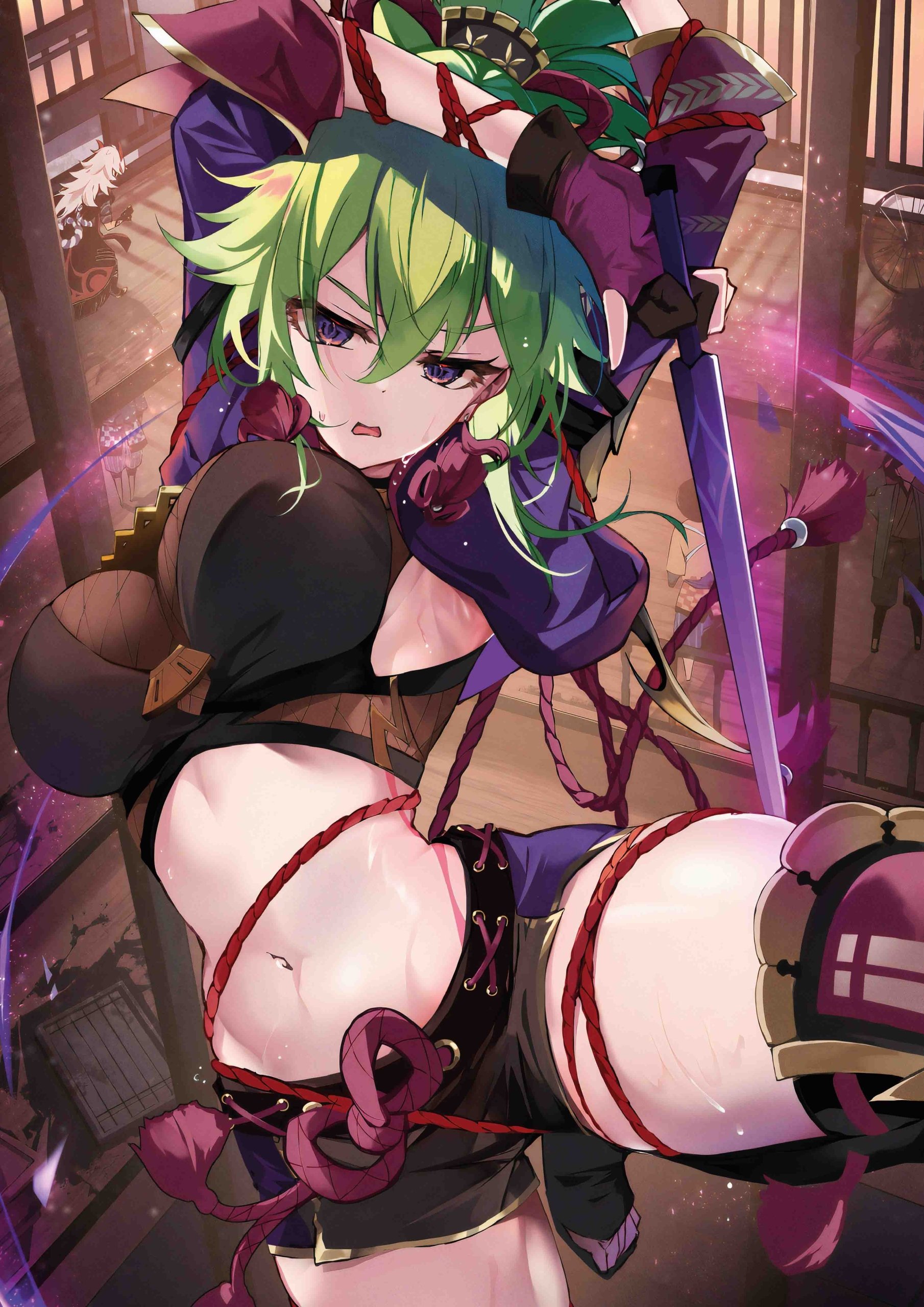 Plakat A3 Genshin Impact Anime Gra Kuki Shinobu