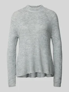 Sweter z dzianiny z półgolfem model ‘JADE’ - Swetry damskie - miniaturka - grafika 1