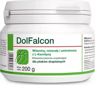 Dolfos DOLFOS Dolfalcon dla ptaków drapieżnych 200g - Witaminy i odżywki dla ptaków - miniaturka - grafika 1