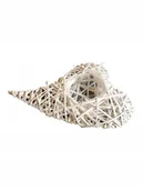 Donice - OSŁONKA WIKLINOWA SERCE DUZE BIAŁY - miniaturka - grafika 1