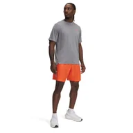 Spodenki męskie - Męskie spodenki treningowe Under Armour UA Tech Woven Emboss Short - pomarańczowe - miniaturka - grafika 1
