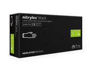 Mercator Medical, Nitrylex, rękawiczki nitrylowe black S, 100 szt.