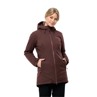 Damska kurtka Jack Wolfskin STIRNBERG INS JKT W dark maroon - XS - Kurtki damskie - miniaturka - grafika 1