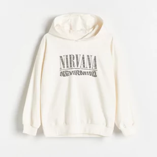 Reserved - Bluza oversize Nirvana - Kremowy - Bluzy dla chłopców - miniaturka - grafika 1