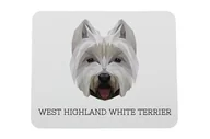 Podkładki pod mysz - West Highland White Terrier podkładka geometryczny Art-Dog - miniaturka - grafika 1