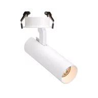 Lampy sufitowe - Maxlight Metalowy reflektorek podtynkowy SHINEMAKER H0119 regulowana tuba LED 15W 3000K wpuszczana do sypialni biała H0119 - miniaturka - grafika 1