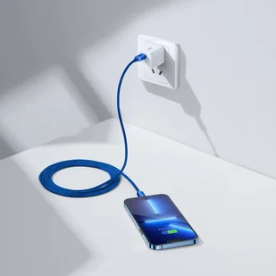 Baseus Crystal Shine Series kabel przewód USB do szybkiego ładowania i transferu danych USB Typ C - Lightning 20W 2m niebieski (CAJY000303) - Kable USB - miniaturka - grafika 10