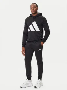 adidas Dres Big Logo French Terry JX5551 Czarny Regular Fit - Dresy męskie - miniaturka - grafika 1
