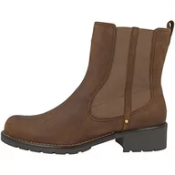 Botki damskie - Clarks Damskie kozaki Orinoco Club z krótką cholewką, zimna podszewka, Classics kozaki i botki, brązowy - Brązowy Brown Snuff - 41 EU - miniaturka - grafika 1