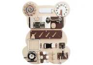 Tablice dla dzieci - Dla Dzieci Tablica Manipulacyjnaa Drewniana Miś - miniaturka - grafika 1