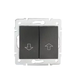 Kanlux Łącznik żaluzjowy LOGI 02-1100-141 gr 25255 - Wyłączniki światła i elektryczne - miniaturka - grafika 1