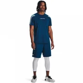 Spodnie męskie - Męskie legginsy treningowe Under Armour UA Heat Gear Armour 3/4 Legging - białe - miniaturka - grafika 1