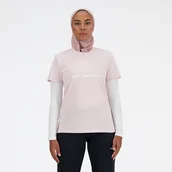Koszulki i topy damskie - Koszulka damska New Balance WT41816SOI  różowa - miniaturka - grafika 1