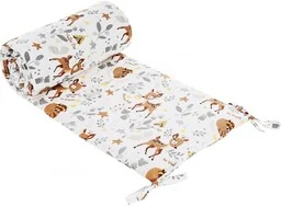 Ochraniacz do łóżeczka na szczebelki, 180x30 - Bawełna 100% - Sarenki - Ochraniacze do łóżeczka - miniaturka - grafika 1