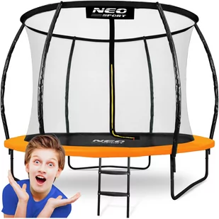 Neo-sport Trampolina ogrodowa profilowana 8ft/252cm z siatką wewnętrzną NS-08C201 - Trampoliny - miniaturka - grafika 1