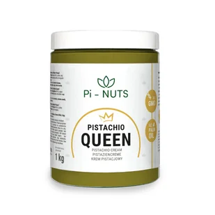 Pi-nuts krem pistacjowy PISTACHIO QUEEN 1kg - Słodkie kremy i masła - miniaturka - grafika 1