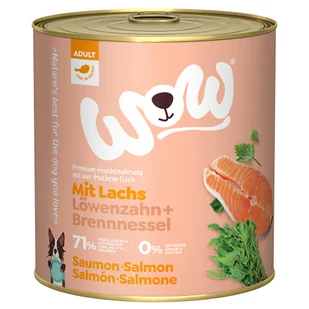 WOW Adult 6 x 800 g - Łosoś - Mokra karma dla psów - miniaturka - grafika 1