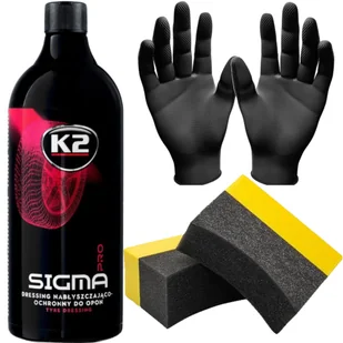 K2 Sigma Pro 1L Dressing Nabłyszcza Pielęgnuje Czernidło Do Opon Plastików - Kosmetyki samochodowe - miniaturka - grafika 1