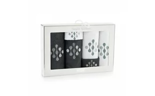 Komplet ręczników w pudełku 6 szt Krople grafitowy biały Zwoltex 23 - Ręczniki - miniaturka - grafika 1