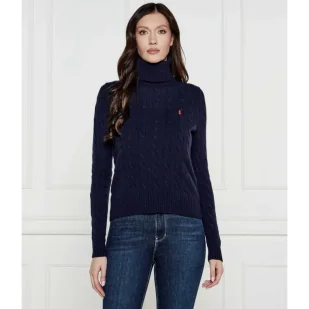 POLO RALPH LAUREN Wełniany golf Regular Fit z dodatkiem kaszmiru - Swetry damskie - miniaturka - grafika 1