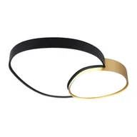 Lampy sufitowe - Lampa sufitowa LED w czarno-złotym kolorze 63.5x77 cm Rise – Trio - miniaturka - grafika 1