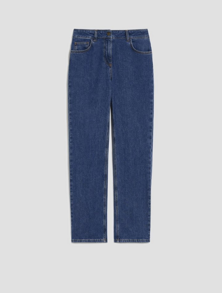 jeansy regular fit damskie niebieski