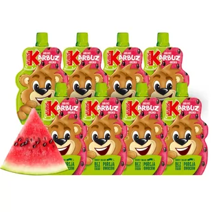 Kubuś Mus 100 % jabłko arbuz aronia 100 g x 8 sztuk - Koncentraty warzywne, przeciery - miniaturka - grafika 1